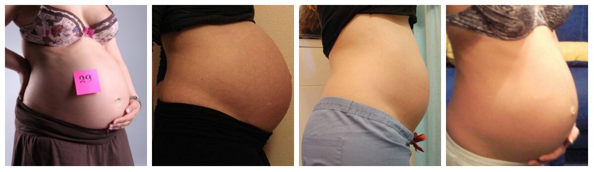 А виглядають животики на 29 тижні вагітності ось так: