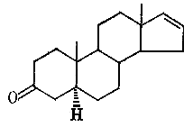 Якщо їх молекулу зобразити у формі матриці стероїдів, стає очевидним структурний подібність з феромонами кабана