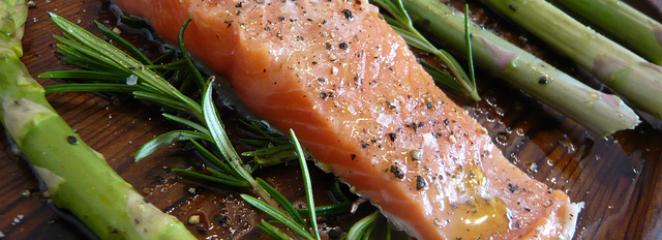 Спаржа і лосось є продуктами приготування високого рівня